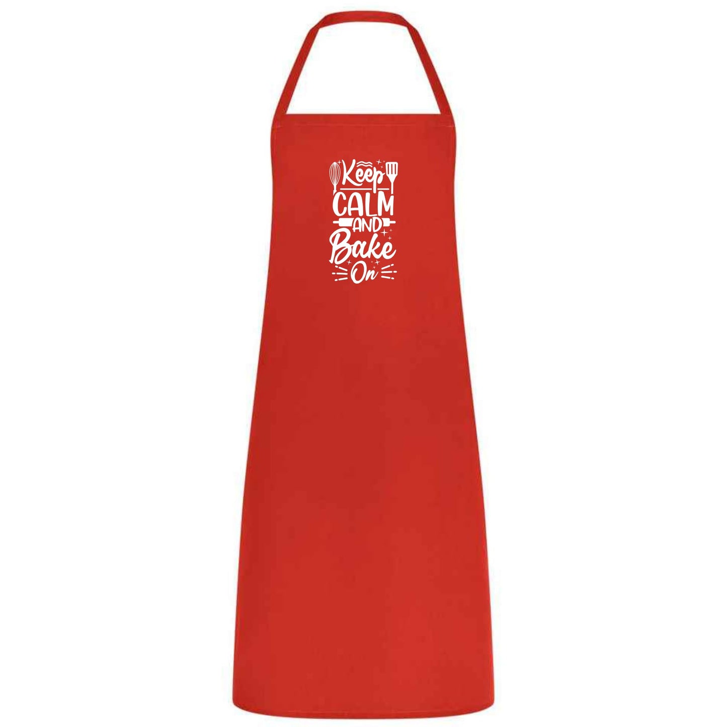 Keep Calm and Baker On Apron Funny Multicolor Baking Apron for Men and Women Kitchen Gift for Bakers Cooking Birthday and Holiday