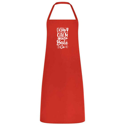 Keep Calm and Baker On Apron Funny Multicolor Baking Apron for Men and Women Kitchen Gift for Bakers Cooking Birthday and Holiday