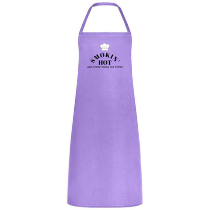 Smokin’ Hot Grill Apron Funny Multicolor Cooking Apron for BBQ Kitchen Weddings and Parties Unisex Chef Waiter and Waitress Gift
