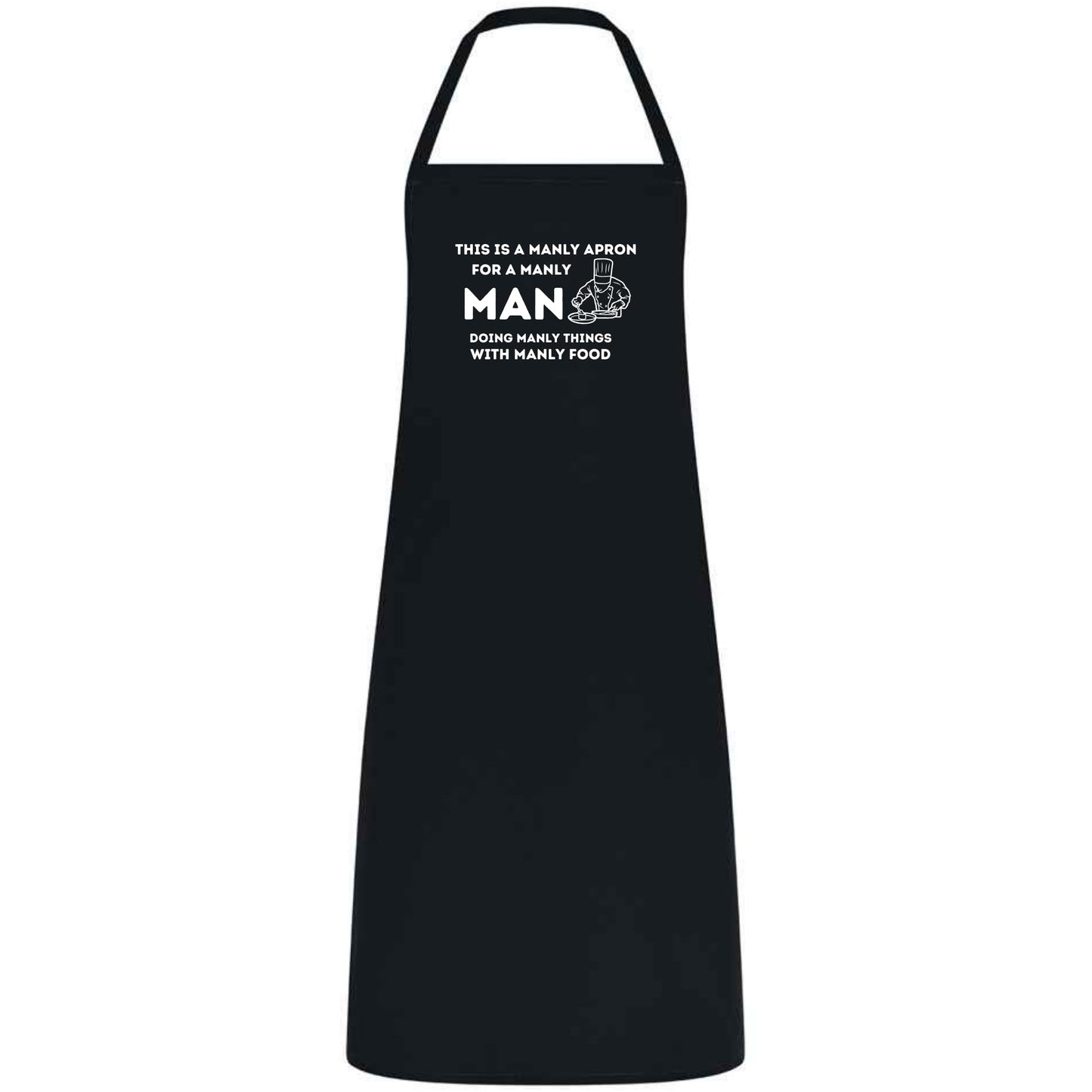 This Is a Manly Apron Funny Multicolor BBQ and Cooking Apron for Men Grill Master Gift for Him Father’s Day Weddings and Parties