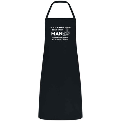 This Is a Manly Apron Funny Multicolor BBQ and Cooking Apron for Men Grill Master Gift for Him Father’s Day Weddings and Parties