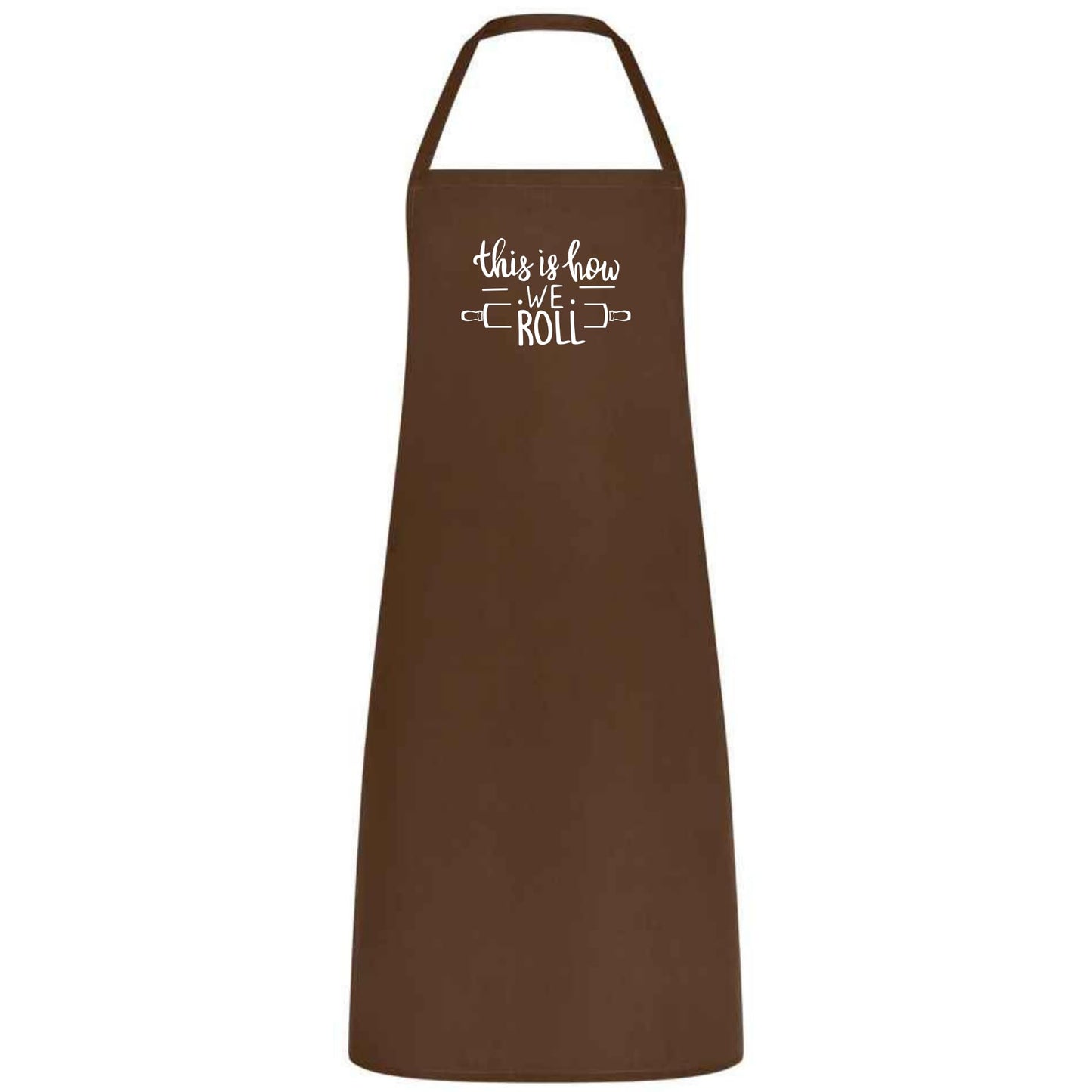 This Is How We Roll Apron Funny Baking Apron for Men and Women Multicolor Kitchen Apron Gift for Bakers Cooking Birthday Holiday