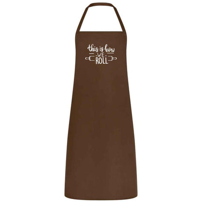This Is How We Roll Apron Funny Baking Apron for Men and Women Multicolor Kitchen Apron Gift for Bakers Cooking Birthday Holiday
