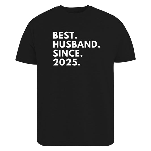 Be Buz Best Husband T-Shirt Personalized Anniversary Shirt for Husband Custom Year Gift Tee for Him Birthday, Wedding, or Valentine’s Day Present - Top Tee