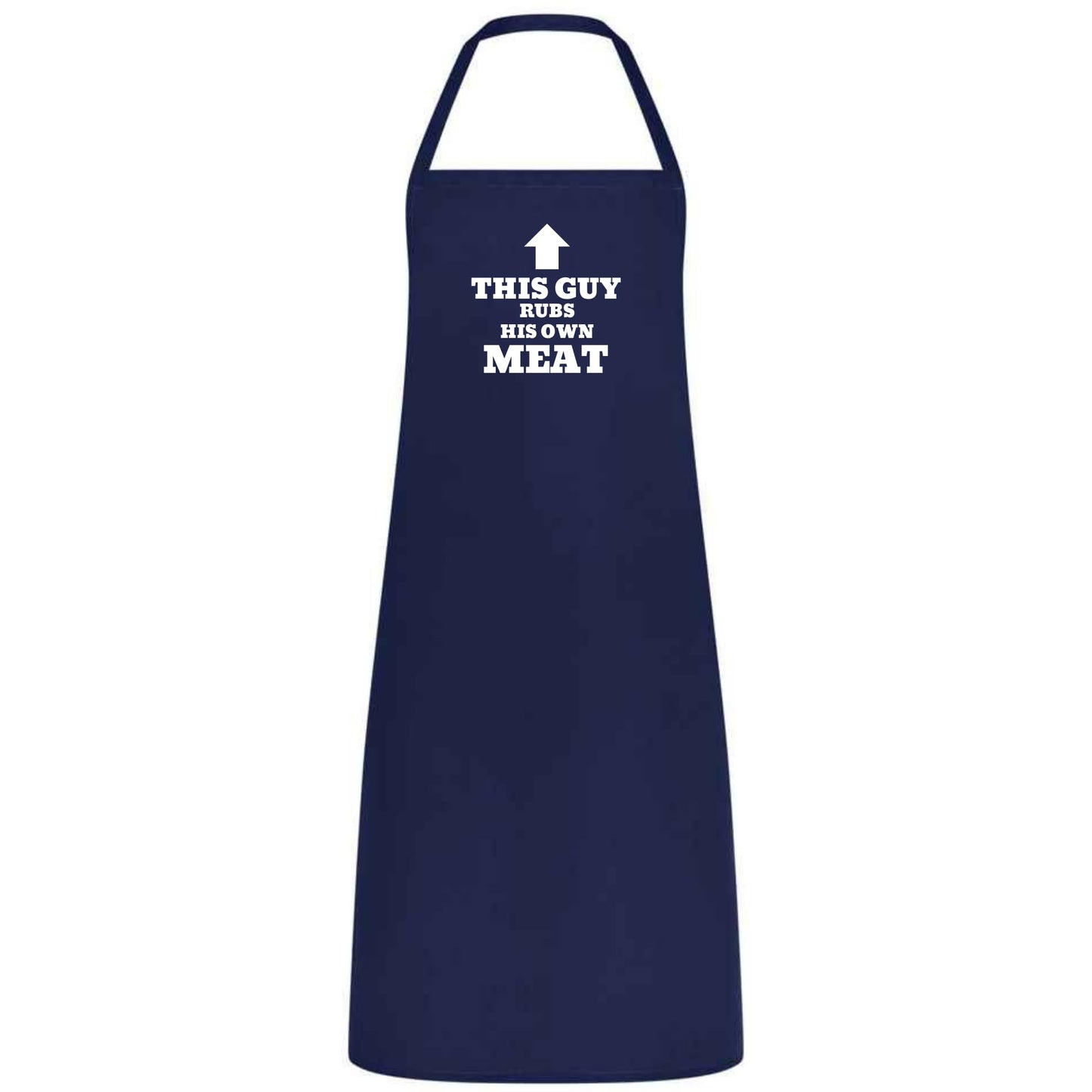 This Guy Rubs His Own Meat Apron Funny BBQ Apron for Men Husband Dad Boyfriend Multicolor Grilling Gift Father’s Day Birthday
