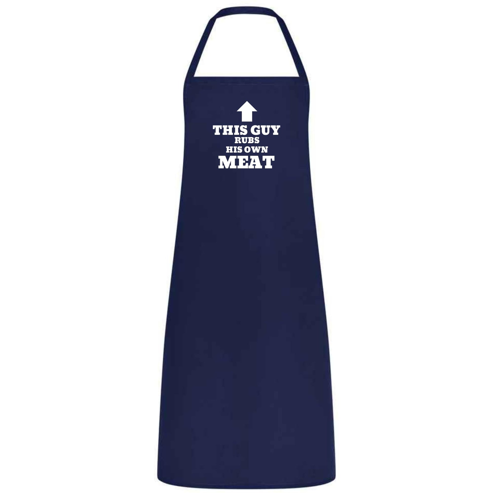 This Guy Rubs His Own Meat Apron Funny BBQ Apron for Men Husband Dad Boyfriend Multicolor Grilling Gift Father’s Day Birthday - Top Tee