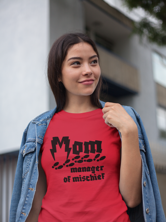 Mom Manager of mischief Unisex T-shirt for Men Women - Top Tee