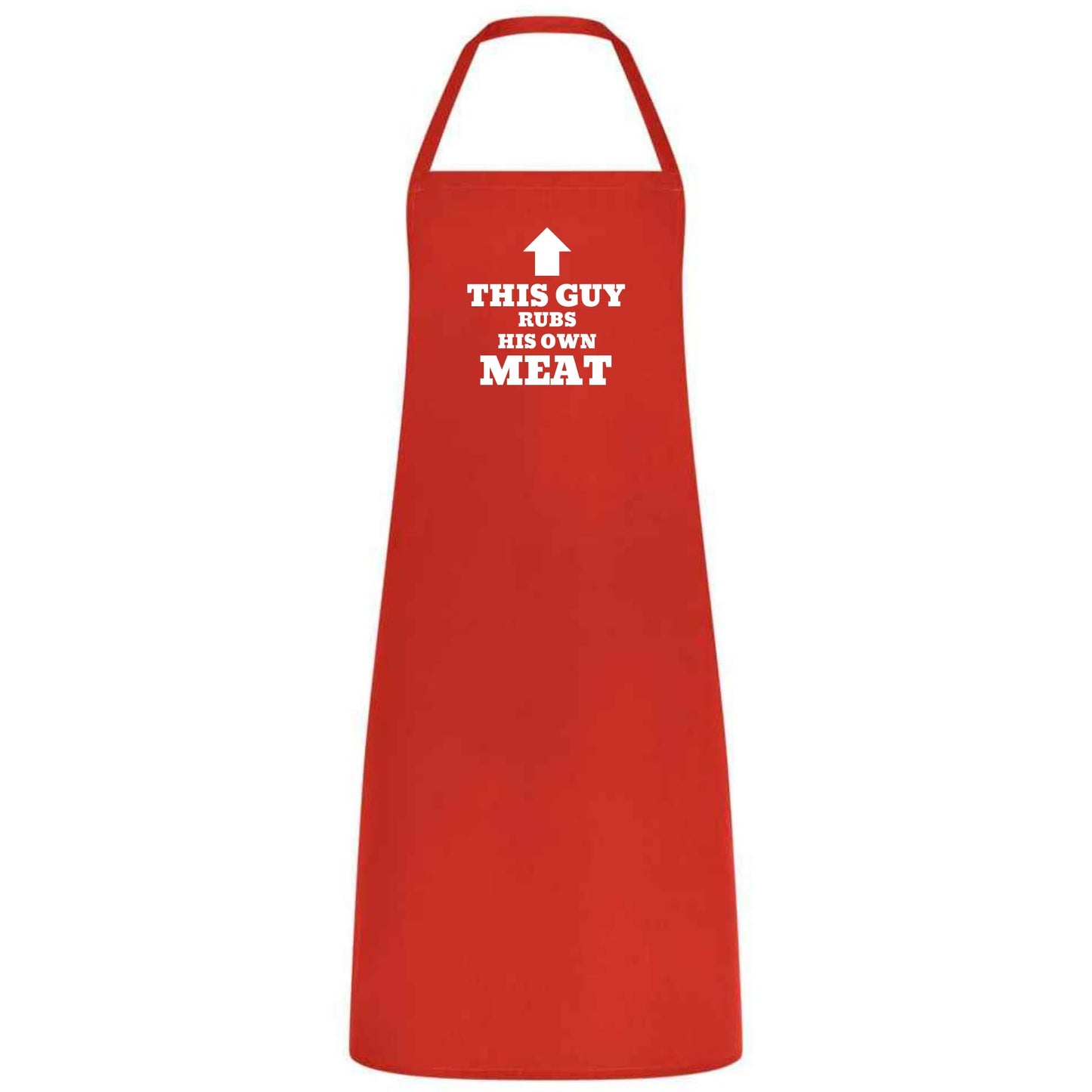 This Guy Rubs His Own Meat Apron Funny BBQ Apron for Men Husband Dad Boyfriend Multicolor Grilling Gift Father’s Day Birthday