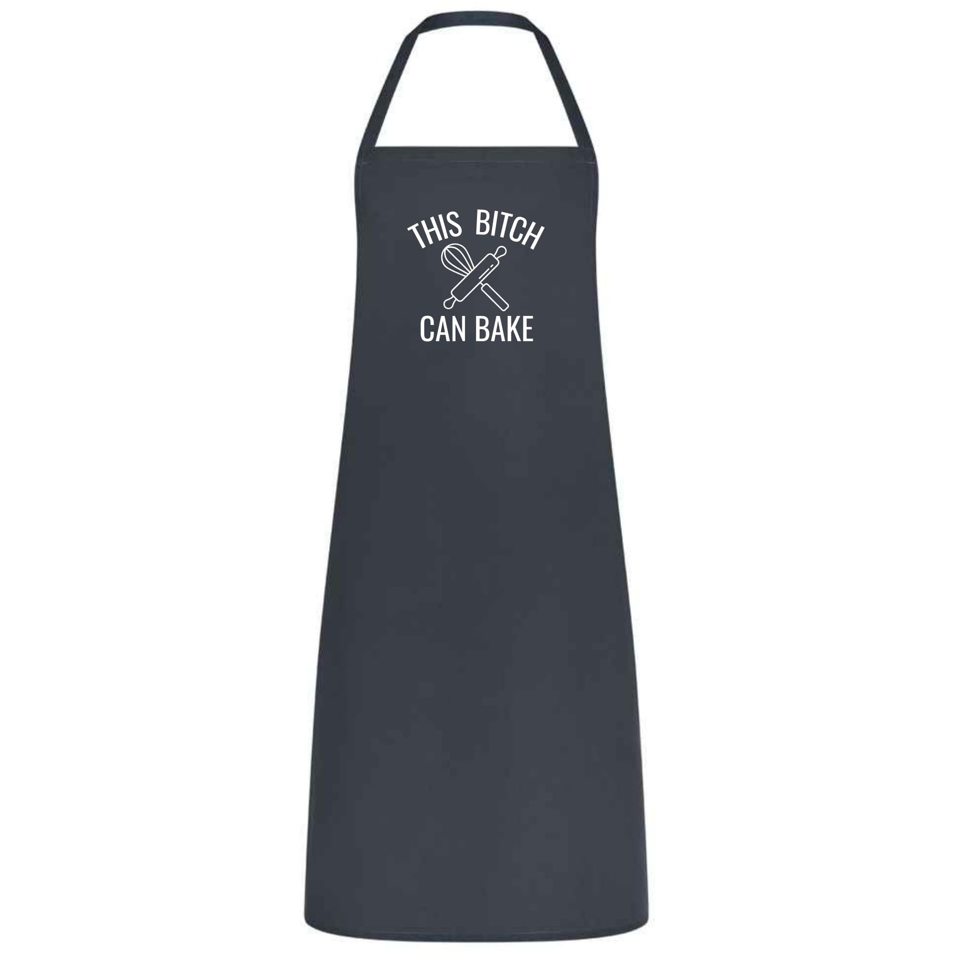 This Bitch Can Bake Funny Baking Apron for Women Multicolor Kitchen Apron Sassy Gift for Bakers Birthday Christmas Cooking - Top Tee