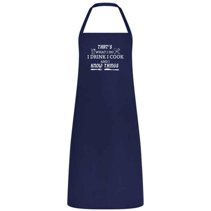 That’s What I Do I Drink and I Cook Apron Funny Multicolor BBQ and Kitchen Apron Unisex Chef Waiter and Waitress Gift for Him or Her