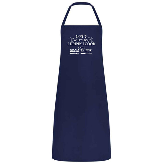 That’s What I Do I Drink and I Cook Apron Funny Multicolor BBQ and Kitchen Apron Unisex Chef Waiter and Waitress Gift for Him or Her