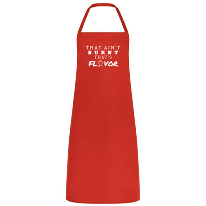 That Ain’t Burnt, That’s Flavor Apron Funny Multicolor BBQ and Grilling Apron for Men Dad, Husband and Father’s Day Gift