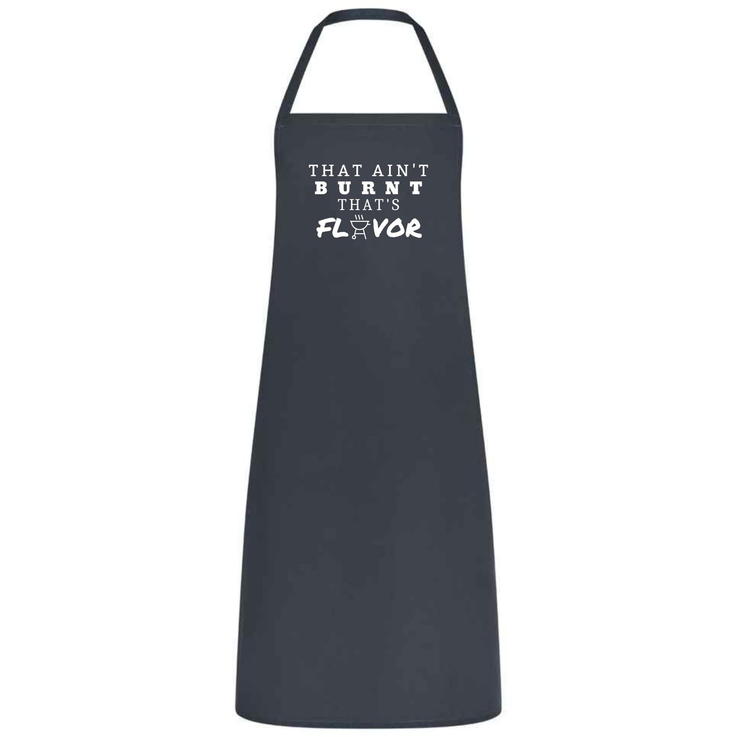 That Ain’t Burnt, That’s Flavor Apron Funny Multicolor BBQ and Grilling Apron for Men Dad, Husband and Father’s Day Gift