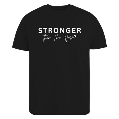 Be Buz Stronger Than The Storm Shirt Christian Shirt for Women Jesus Lover Faith Woman Religious T-Shirt Mom Tee Gift for Her - Top Tee
