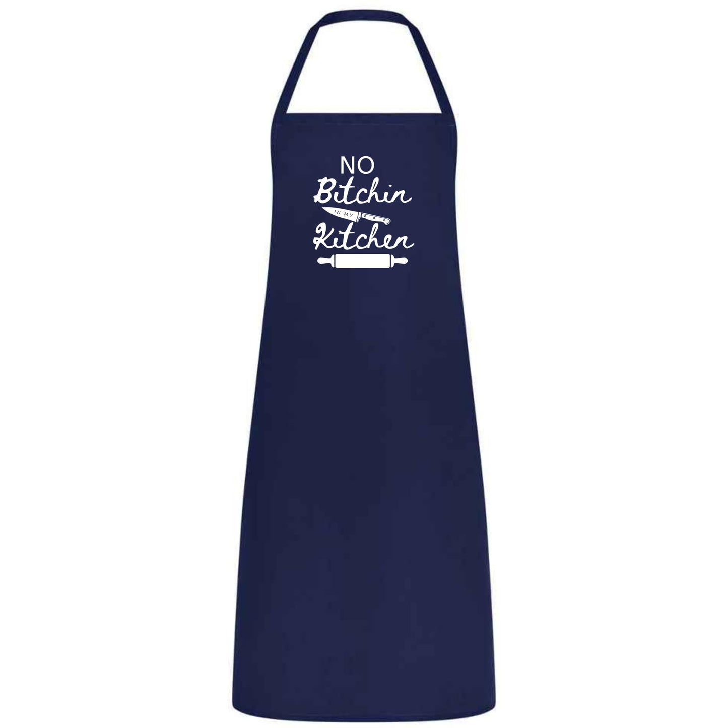 No Bitchin In My Kitchen Multicolor Apron Unisex Chef Waiter Waitress Gift for her him Perfect for Weddings BBQs Cooking