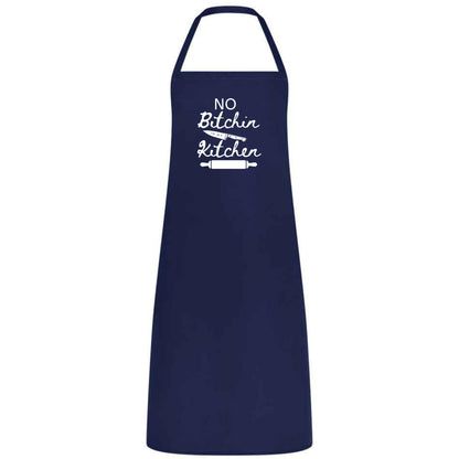 No Bitchin In My Kitchen Multicolor Apron Unisex Chef Waiter Waitress Gift for her him Perfect for Weddings BBQs Cooking