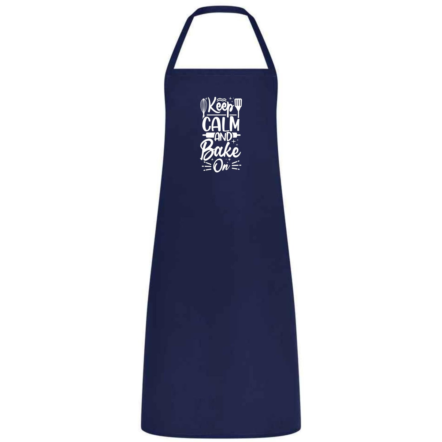 Keep Calm and Baker On Apron Funny Multicolor Baking Apron for Men and Women Kitchen Gift for Bakers Cooking Birthday and Holiday