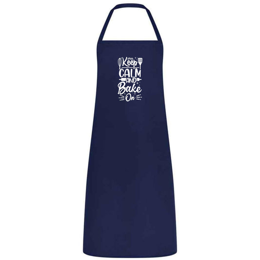 Keep Calm and Baker On Apron Funny Multicolor Baking Apron for Men and Women Kitchen Gift for Bakers Cooking Birthday and Holiday