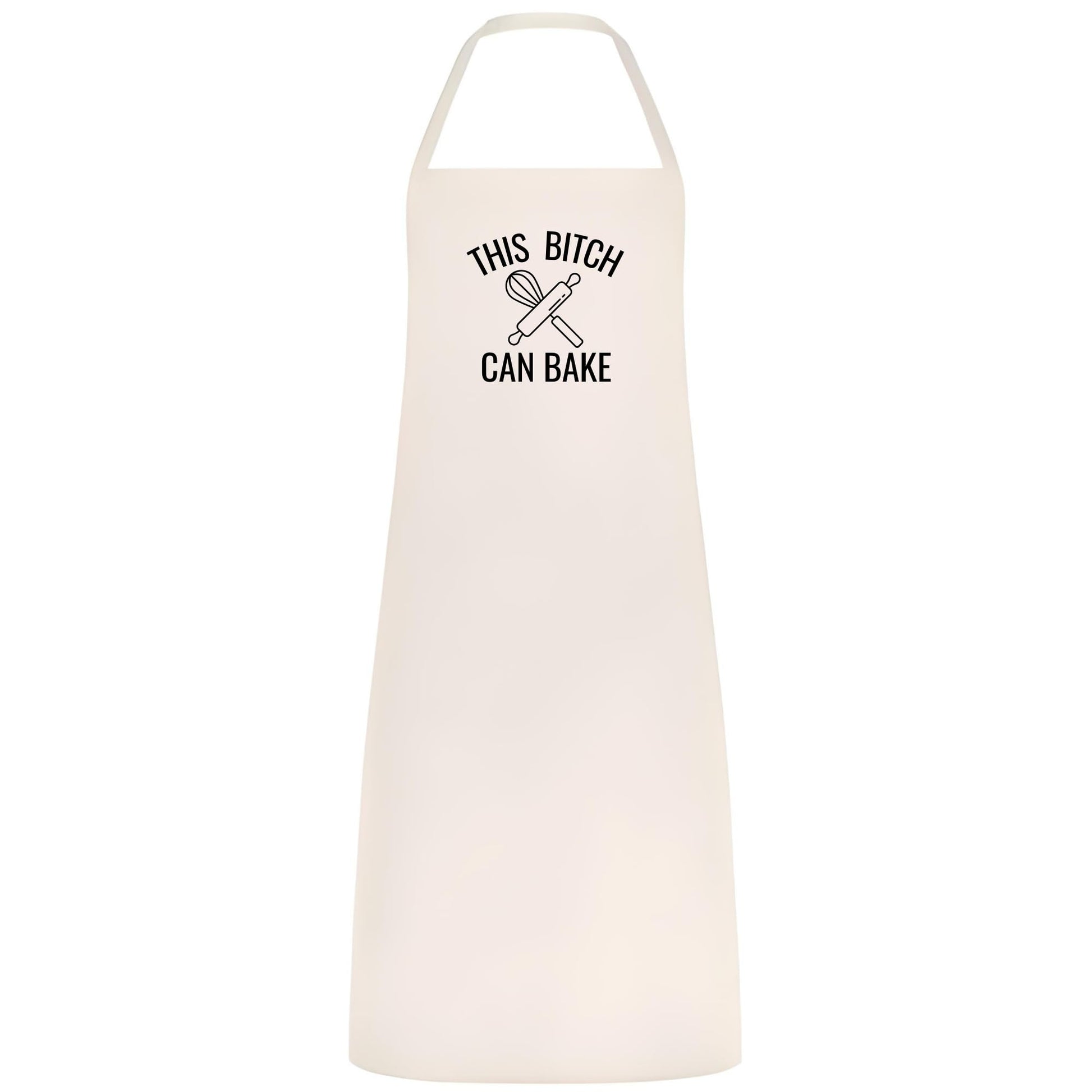 This Bitch Can Bake Funny Baking Apron for Women Multicolor Kitchen Apron Sassy Gift for Bakers Birthday Christmas Cooking - Top Tee