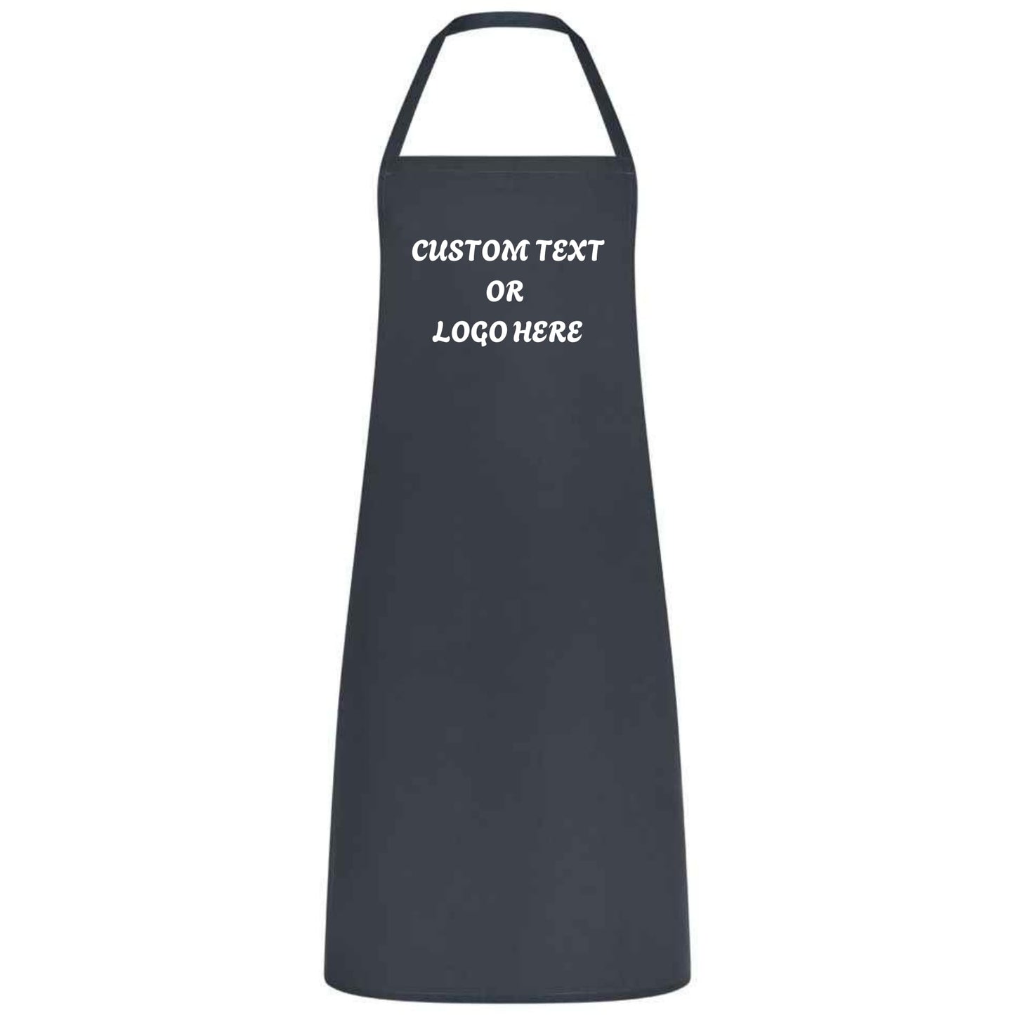 Personalized Chef Apron with Logo or Text Custom Apron for Women Men Multicolor Cooking, Baking, BBQ, Waiter, Waitress, Wedding Gift No Pockets