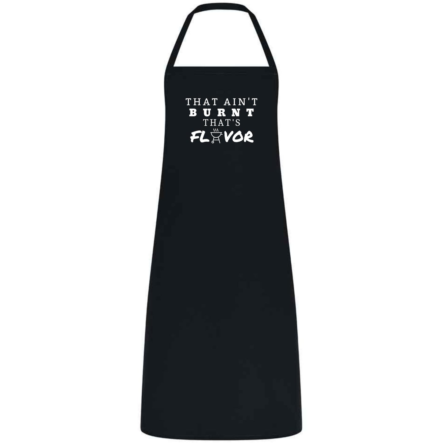 That Ain’t Burnt, That’s Flavor Apron Funny Multicolor BBQ and Grilling Apron for Men Dad, Husband and Father’s Day Gift