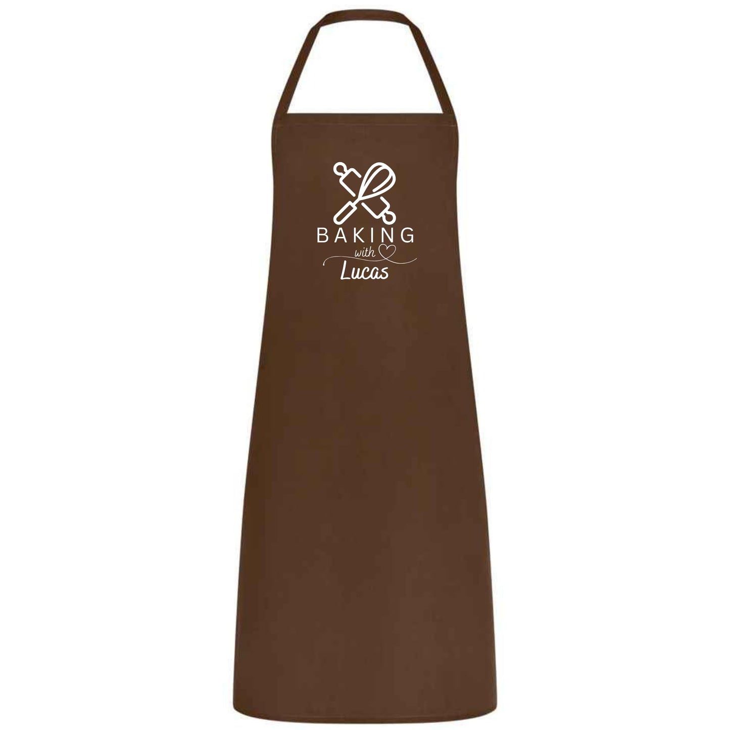 Personalized Chef Apron with Logo or Text Custom Apron for Women Men Multicolor Cooking, Baking, BBQ, Waiter, Waitress, Wedding Gift No Pockets