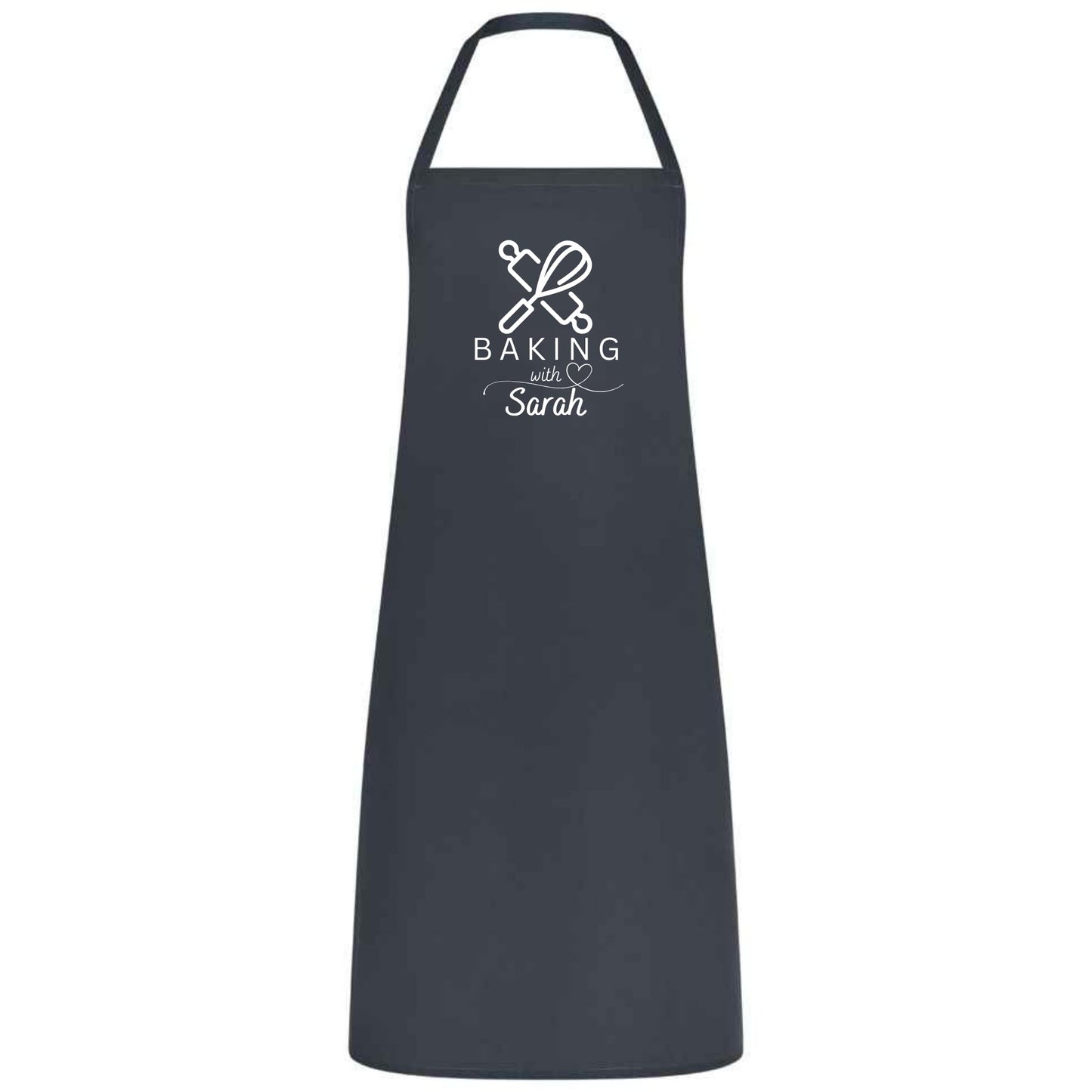 Personalized Chef Apron with Logo or Text Custom Apron for Women Men Multicolor Cooking, Baking, BBQ, Waiter, Waitress, Wedding Gift No Pockets