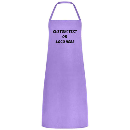 Personalized Chef Apron with Logo or Text Custom Apron for Women Men Multicolor Cooking, Baking, BBQ, Waiter, Waitress, Wedding Gift No Pockets