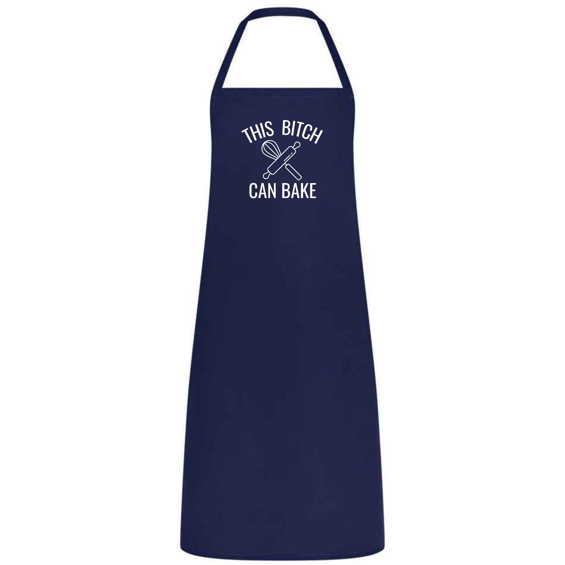 This Bitch Can Bake Funny Baking Apron for Women Multicolor Kitchen Apron Sassy Gift for Bakers Birthday Christmas Cooking - Top Tee