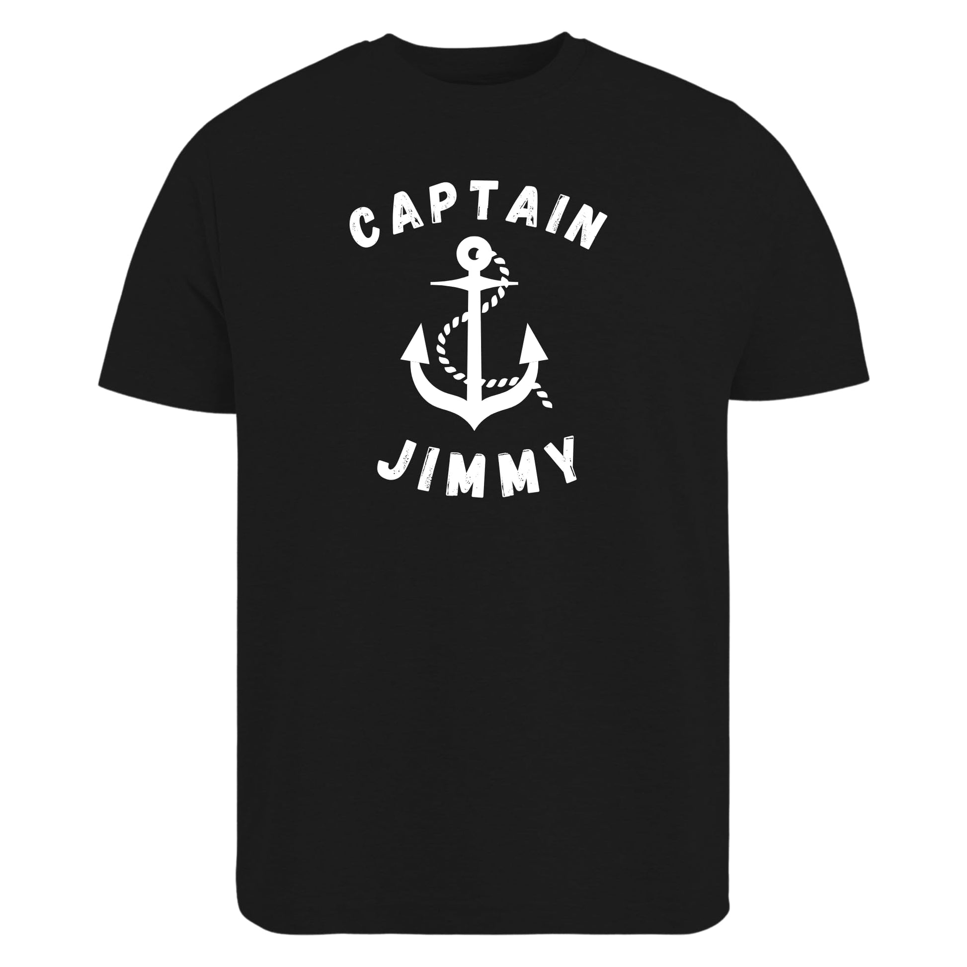 Be Buz Personalized Captain T-Shirt Custom Nautical Anchor Boat Captain Sailor Shirt Sailing Gifts for Boat Captains and Sailors Men Women - Top Tee