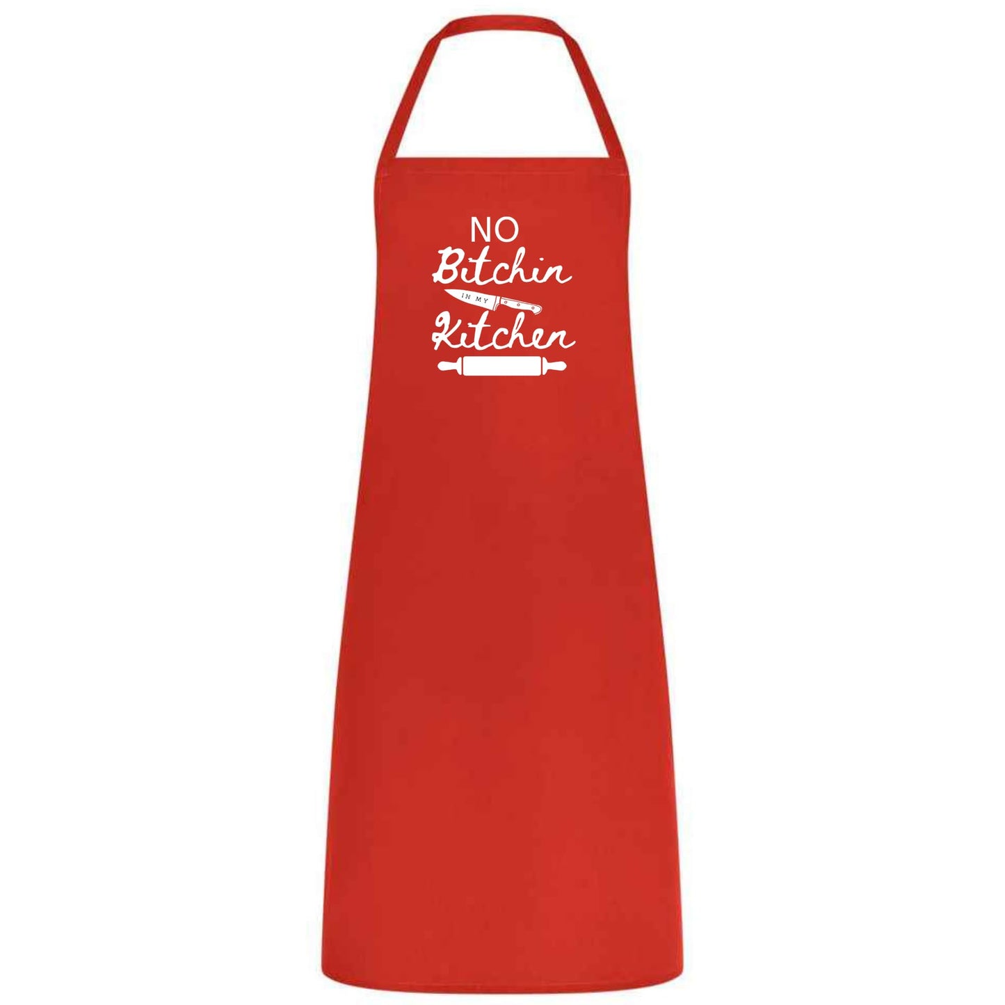 No Bitchin In My Kitchen Multicolor Apron Unisex Chef Waiter Waitress Gift for her him Perfect for Weddings BBQs Cooking