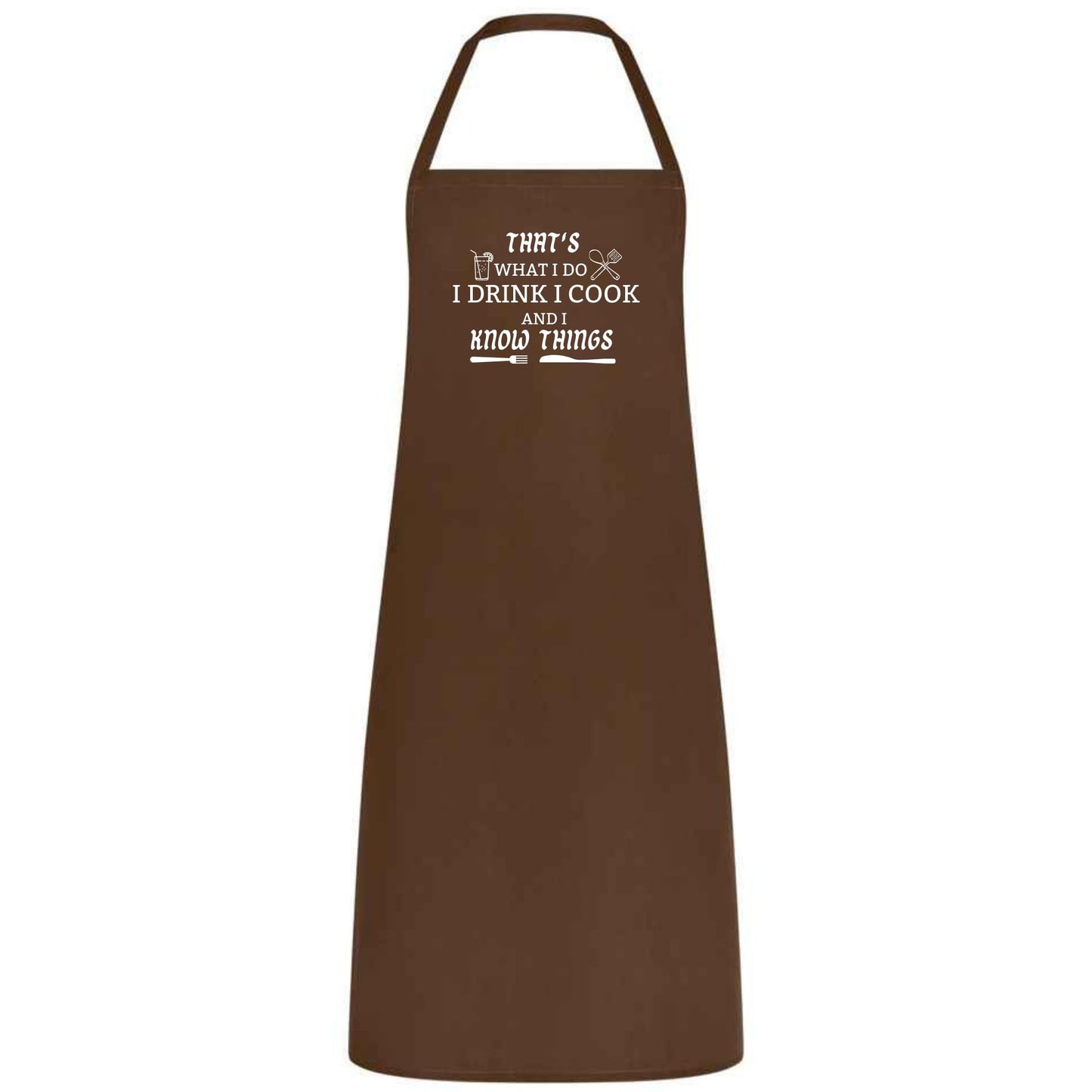 That’s What I Do I Drink and I Cook Apron Funny Multicolor BBQ and Kitchen Apron Unisex Chef Waiter and Waitress Gift for Him or Her