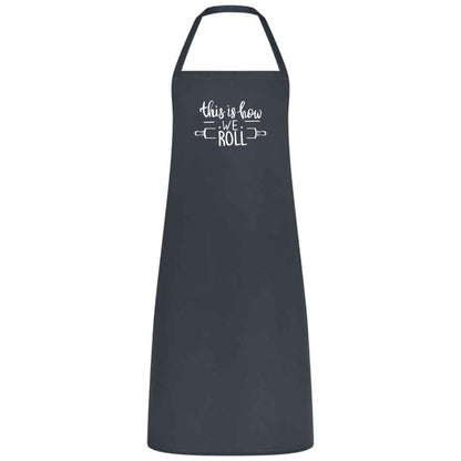 This Is How We Roll Apron Funny Baking Apron for Men and Women Multicolor Kitchen Apron Gift for Bakers Cooking Birthday Holiday