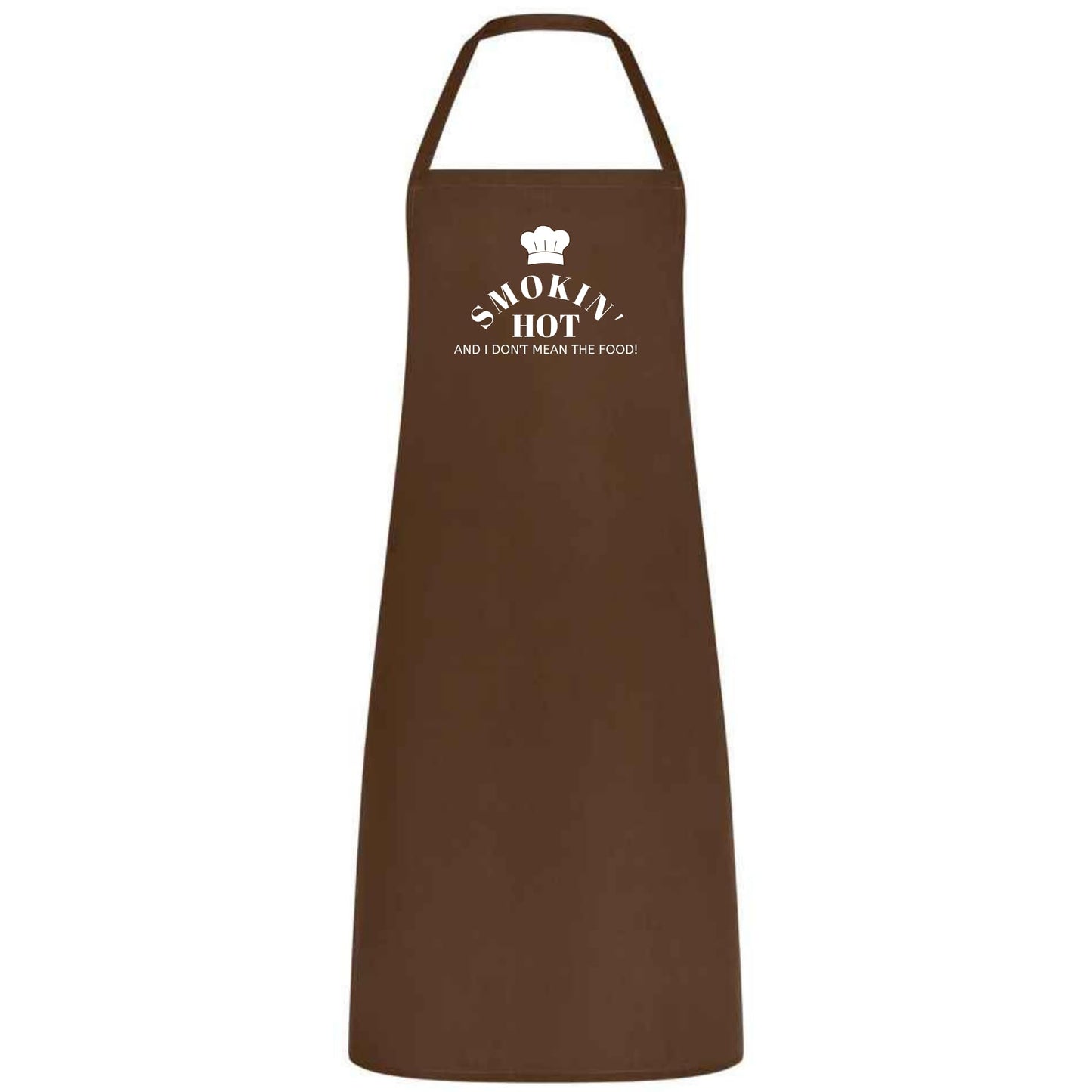 Smokin’ Hot Grill Apron Funny Multicolor Cooking Apron for BBQ Kitchen Weddings and Parties Unisex Chef Waiter and Waitress Gift