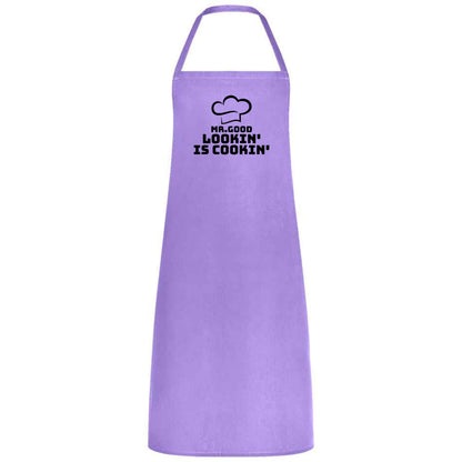 Mr Good Lookin’ is Cookin’ Multicolor Apron Father's Day Gift Chef Waiter Gift for him Perfect for Weddings BBQs Cooking