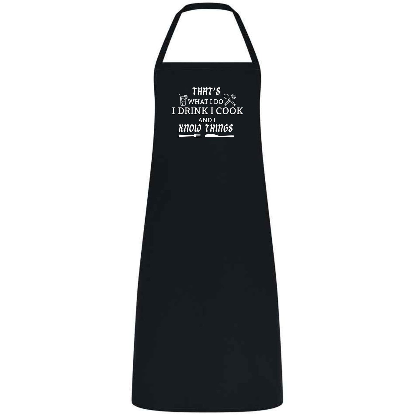 That’s What I Do I Drink and I Cook Apron Funny Multicolor BBQ and Kitchen Apron Unisex Chef Waiter and Waitress Gift for Him or Her