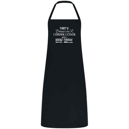 That’s What I Do I Drink and I Cook Apron Funny Multicolor BBQ and Kitchen Apron Unisex Chef Waiter and Waitress Gift for Him or Her