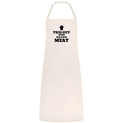 This Guy Rubs His Own Meat Apron Funny BBQ Apron for Men Husband Dad Boyfriend Multicolor Grilling Gift Father’s Day Birthday