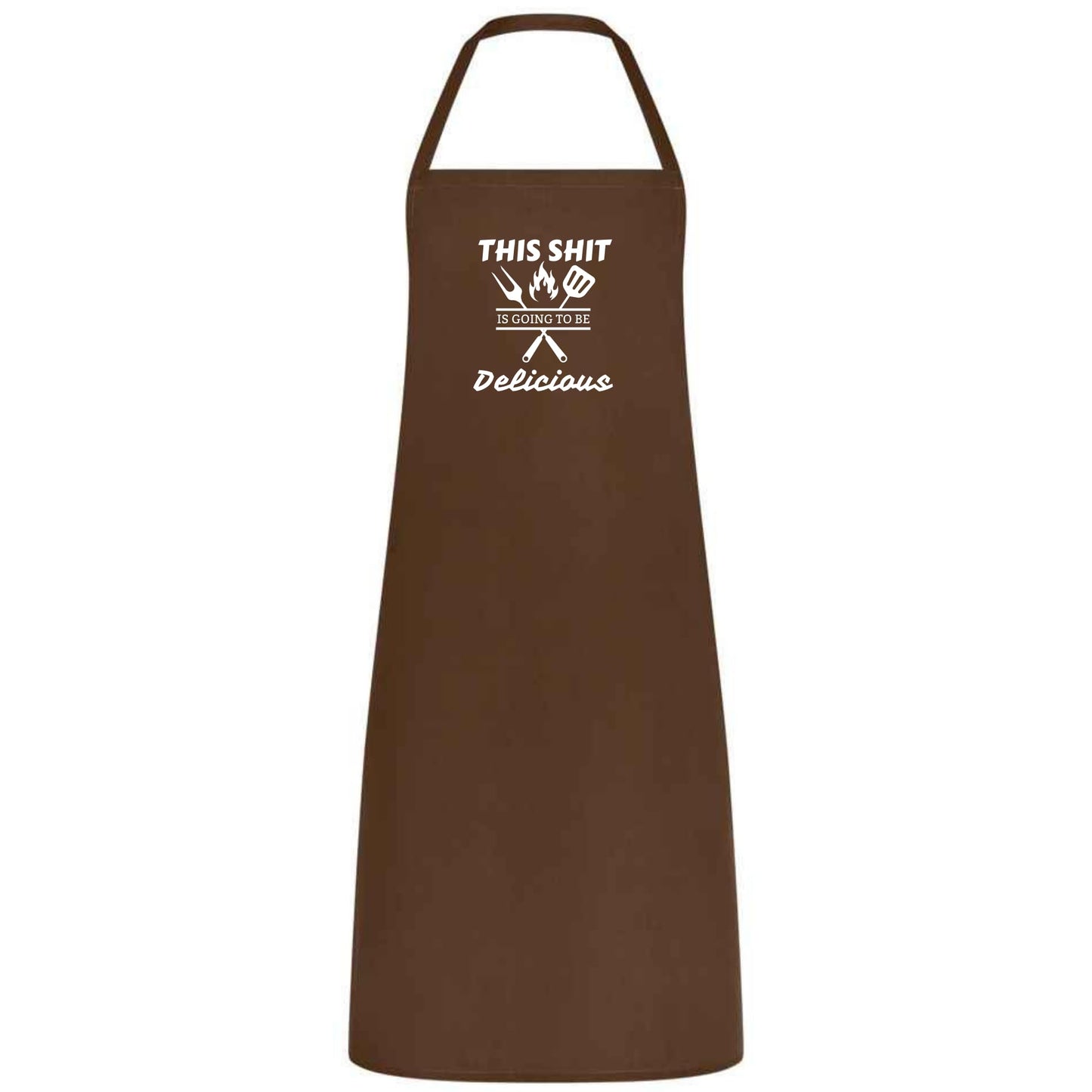 This Sh*t Is Going to Be Delicious Apron Funny Multicolor BBQ and Cooking Apron Unisex Chef Gift for Men and Women