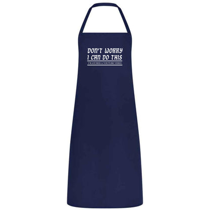 Don't Worry I Can do this I watched A YouTube Video Unisex Multicolor Apron Waiter Waitress Gift for her him Weddings BBQs Cooking