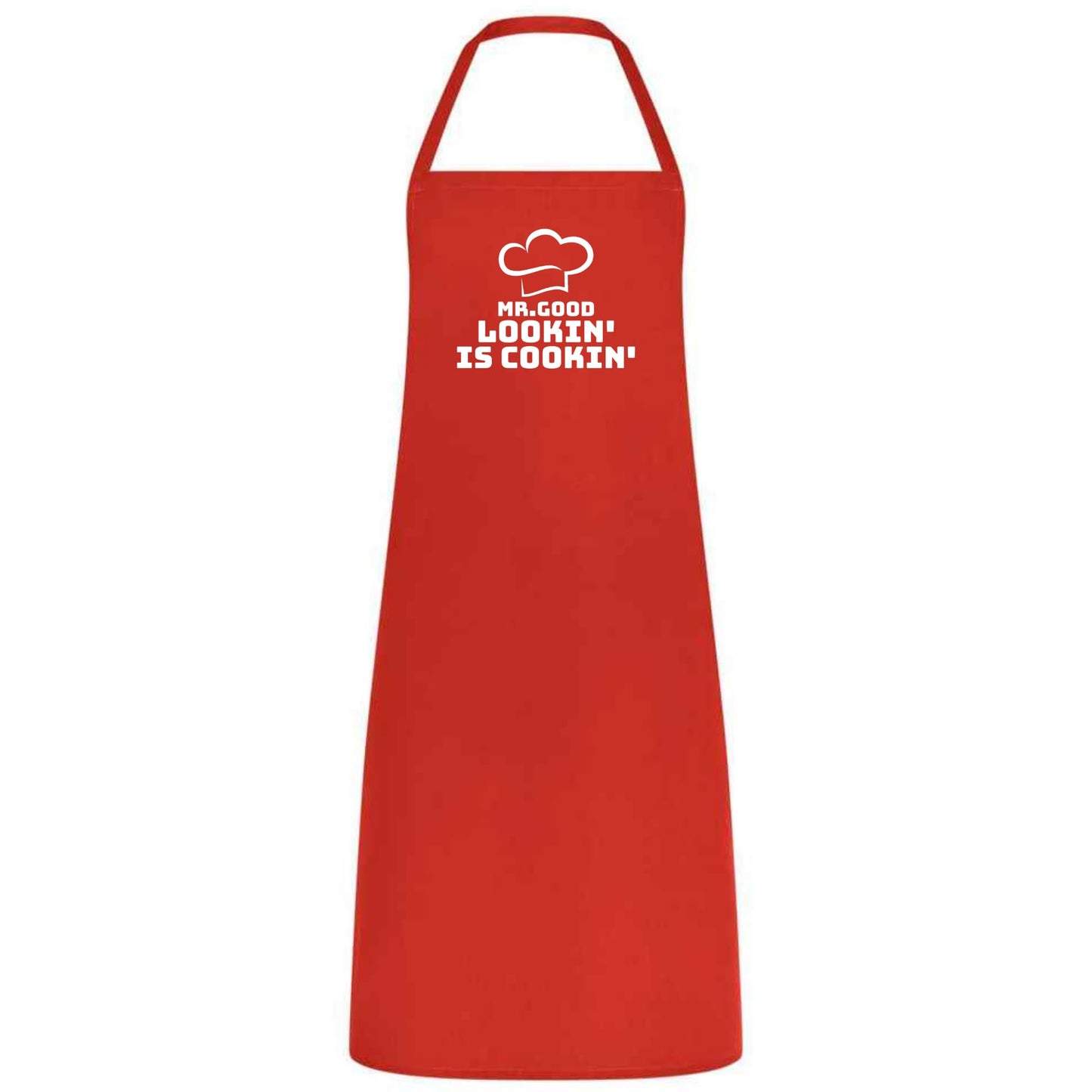 Mr Good Lookin’ is Cookin’ Multicolor Apron Father's Day Gift Chef Waiter Gift for him Perfect for Weddings BBQs Cooking
