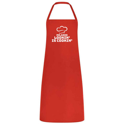 Mr Good Lookin’ is Cookin’ Multicolor Apron Father's Day Gift Chef Waiter Gift for him Perfect for Weddings BBQs Cooking