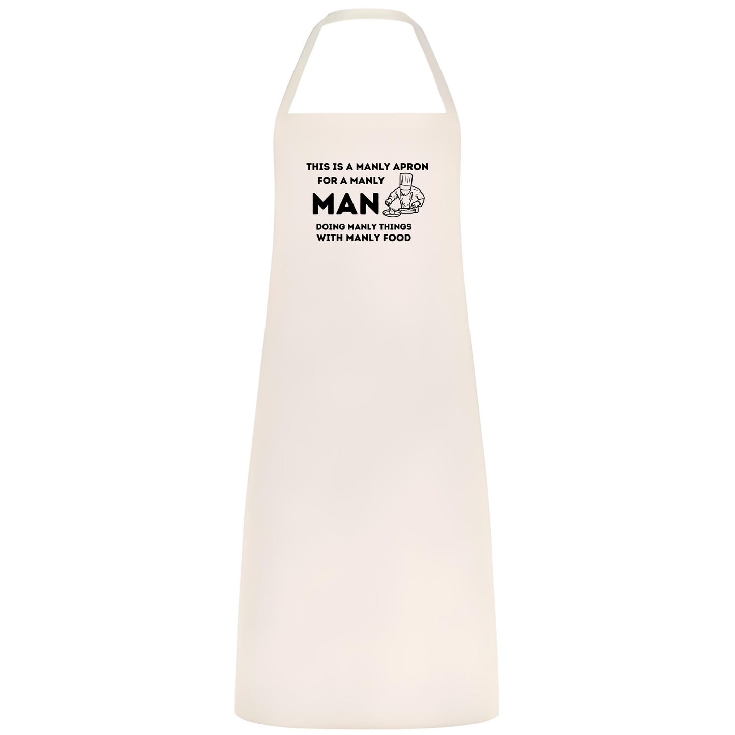 This Is a Manly Apron Funny Multicolor BBQ and Cooking Apron for Men Grill Master Gift for Him Father’s Day Weddings and Parties