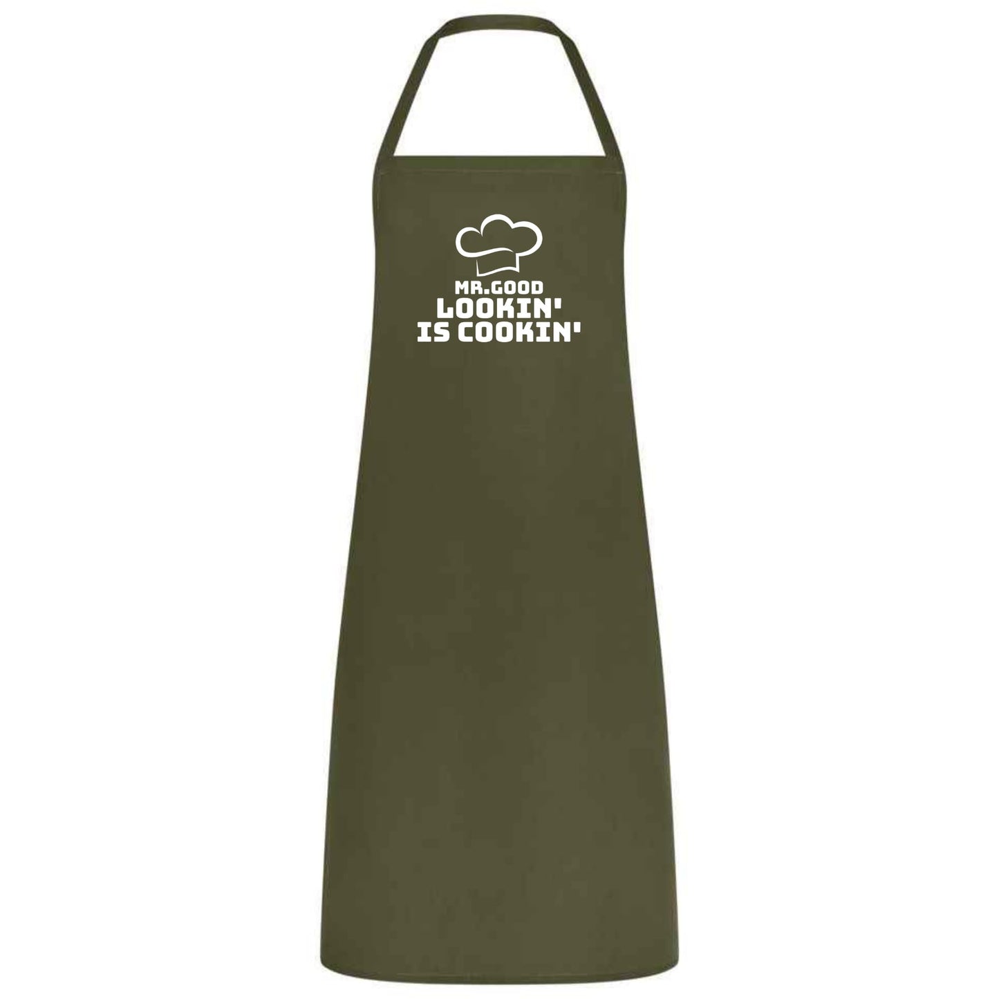 Mr Good Lookin’ is Cookin’ Multicolor Apron Father's Day Gift Chef Waiter Gift for him Perfect for Weddings BBQs Cooking