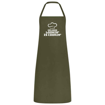 Mr Good Lookin’ is Cookin’ Multicolor Apron Father's Day Gift Chef Waiter Gift for him Perfect for Weddings BBQs Cooking