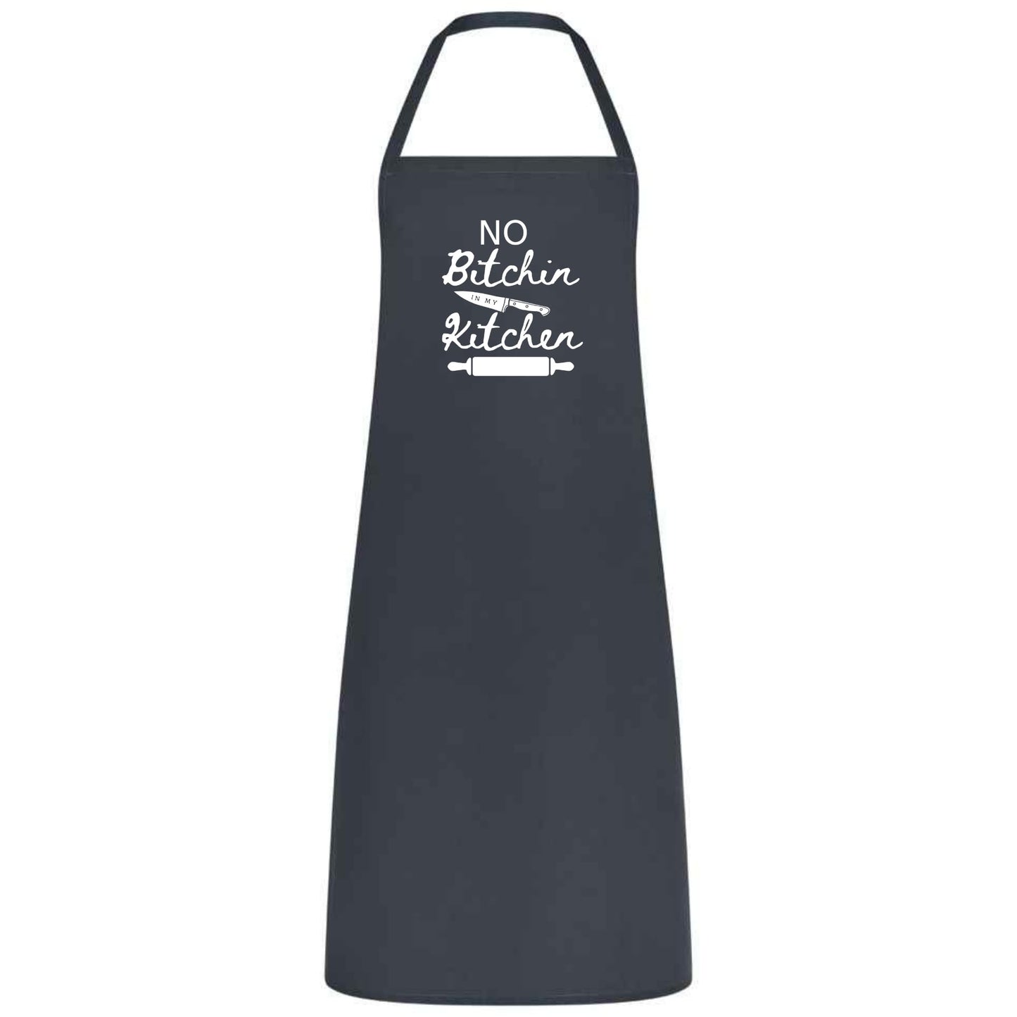 No Bitchin In My Kitchen Multicolor Apron Unisex Chef Waiter Waitress Gift for her him Perfect for Weddings BBQs Cooking