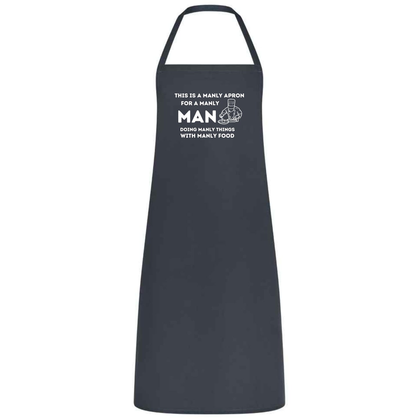 This Is a Manly Apron Funny Multicolor BBQ and Cooking Apron for Men Grill Master Gift for Him Father’s Day Weddings and Parties