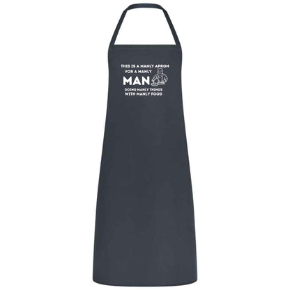 This Is a Manly Apron Funny Multicolor BBQ and Cooking Apron for Men Grill Master Gift for Him Father’s Day Weddings and Parties