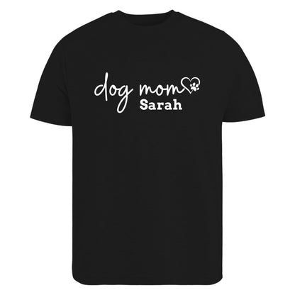 Be Buz Custom Dog Mom T-Shirt Personalized Women's Shirt Pet Lover Women's Graphic Birthday Gift for Her