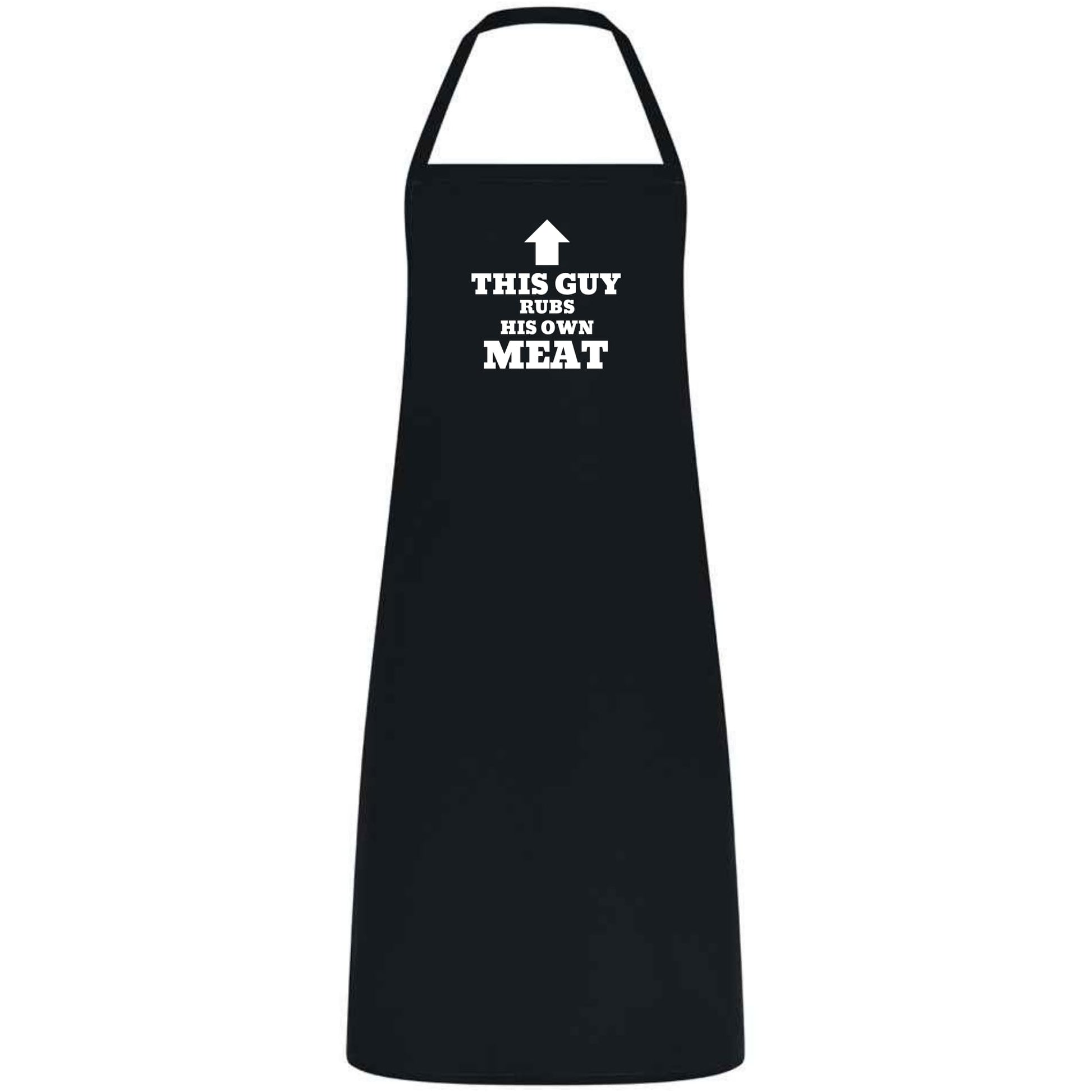 This Guy Rubs His Own Meat Apron Funny BBQ Apron for Men Husband Dad Boyfriend Multicolor Grilling Gift Father’s Day Birthday - Top Tee